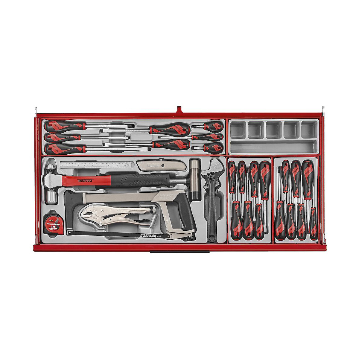 Teng Tools 37in PRO35™ Roller Cabinet Tool Kit 663 Pieces Red
